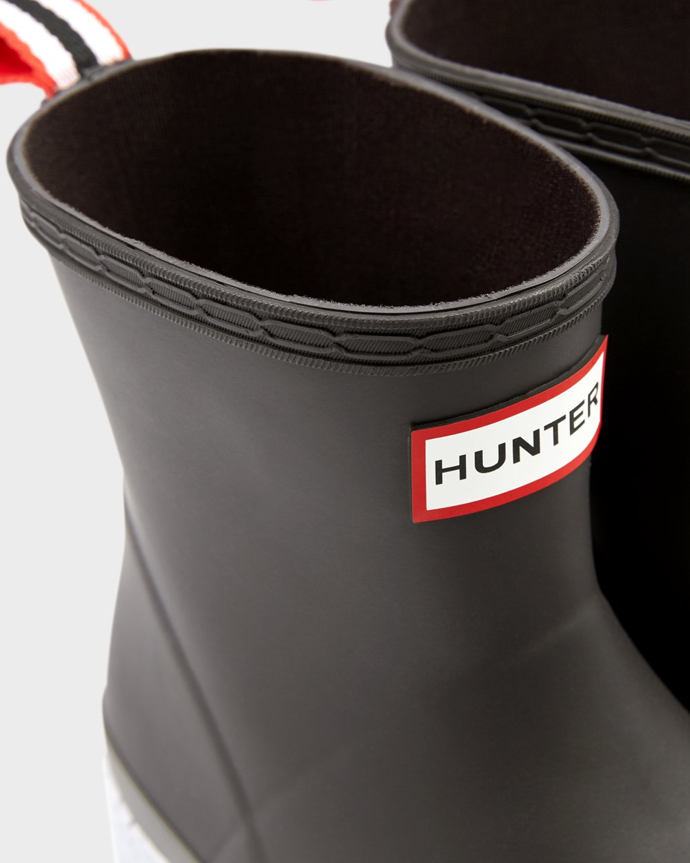 Hunter Original Short Speckle Rain Play Boots - Shop Online Womens Black/Grey - XAISKE394